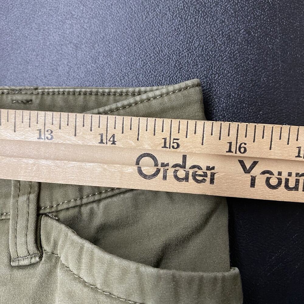 Talbots Straight Leg Long Chino Pants Women’s Size 8 Preppy Moss Green Tall - Picture 13 of 14